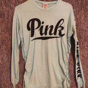 Teal Victoria secret/Pink long sleeve shirt